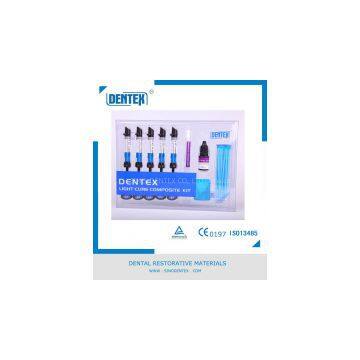 Dentex Likght Cure Composite Nano Hybrid Filling Material Universal Kit