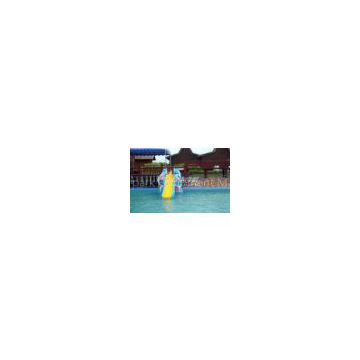 Outdoor Elephant Fiberglass Small Water Slides for Commercial Aqua Play Equipment