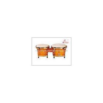 White Toon Wooden Bongo Drums Musical Instruments For Latin Music / Arab Music / Jazz Music