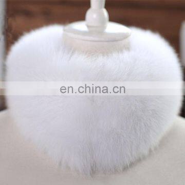 New product promotional price real fox fur neck warmer for lady girl winter