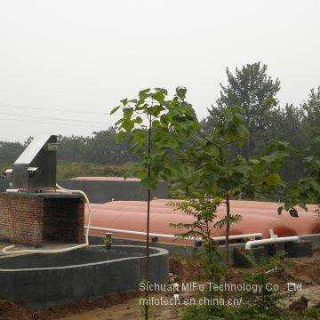 Domestic advanced biogas digester storage bag