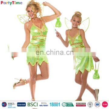 wholesale halloween carnival costumes adult kids green elf fairy party cosplay costume