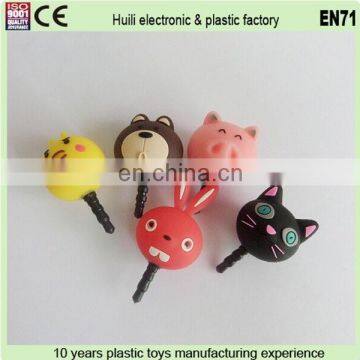 Custom cat dust plug,Cute dust plug pvc cat,OEM PVC phone dust plug