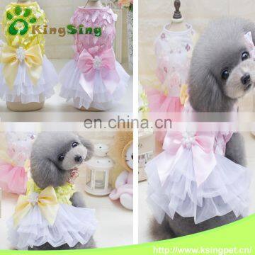 Butterfly flutter skirt dog dress for dog clothes