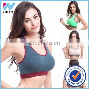 Yihao Trade Assurance Fitness Padded Stretch Racerback Sports wholesale women Tank Top 2015