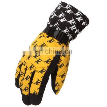 Professional high quality colorful customized waterproof winter outdoor ski gloves