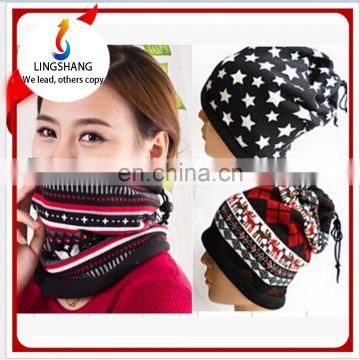 Winter fleece bandana brethable scarf outdoor sport warm hat