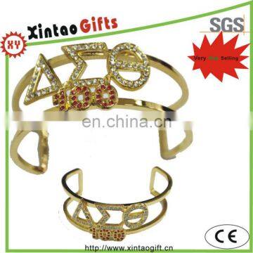 Hot selling metal delta sigma theta high quality fashion bracelet for US