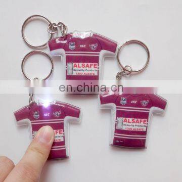 2017 China Supplier customized cheap LED flashlight wholeasale keychains