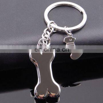 Dog Bone Metal Keychain 3D Zinc Alloy Promotional Gift photo-2