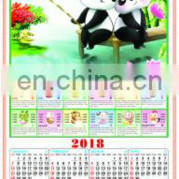 free custom promotion paper cane wall scroll calendar