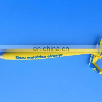 Novelty 3D Airplane Shaped Soft PVC Magnet Ballpoint Pen Promotional Gifts