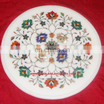 Decorative Marble Inlay Round Table Top