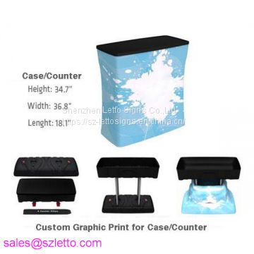 Exhibit displays trade show pop up displays counters