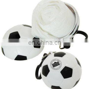 Promotional soccer ball poncho Football with keychain poncho baseball poncho