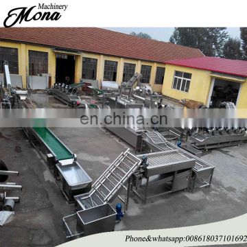 Fully automatic frozen potato chips crisp french fries machine production line