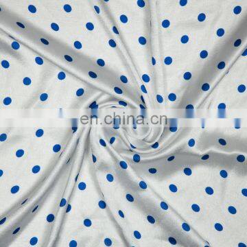 Chinese Supplier High Quality Cheap Polka Dot Pattern Printed Polyester Satin Fabric for Dress photo-6