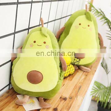 2020 Hot Sale Avocado Throw Pillow Soft Baby Plush Stuffed Toy With Customized Design