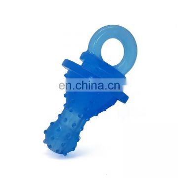 safe material TPR good quality teat shape leakage dog chew toy