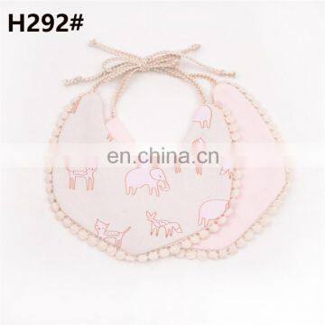 Wholesale Fast Dispatch Cotton Linen Cute Baby Bibs For Girls photo-4