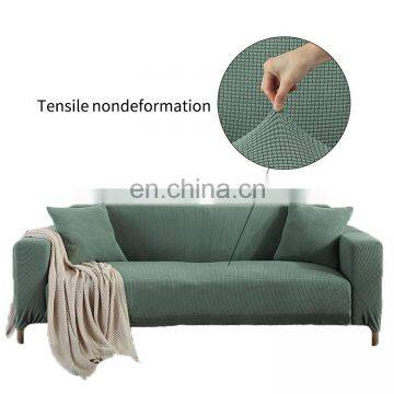 Wholesale Washable 100% Polyester Non Slip Soft Couch Elastic Slipcover Stretch Sofa Cover photo-4