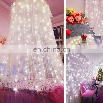 300 LEDs Window Curtain Fairy Lights Copper Wire String Lights USB Remote Control 8 Modes Hanging Lights photo-6