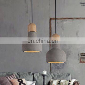 2020 Decoration Led Kitchen Cement Hanging Light Restaurant Concrete Pendant Lamp Fixture photo-2