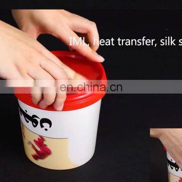 1Litre yogurt plastic bucket