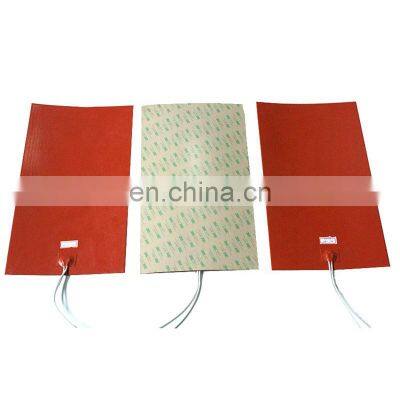 Flexible rubber 230v heater pad silicone 600w