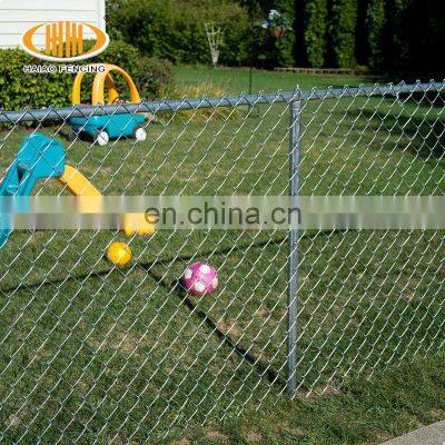 Factory direct galvanized & pvc coated chain link mesh diamond wire mesh fence price