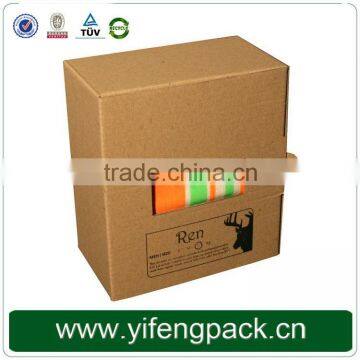 Plain Kraft Paper Cartons Corrugated Box Packaging Box photo-5