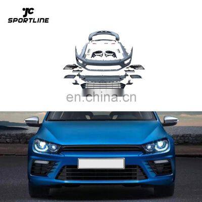 PP Car Bumpers of Body Kit for VW Scirocco R Style 2015 2016