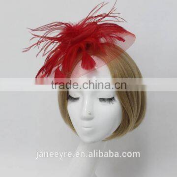 Bridal Style Hairwear/Hair Clip Fascinator Hat With Feather photo-3