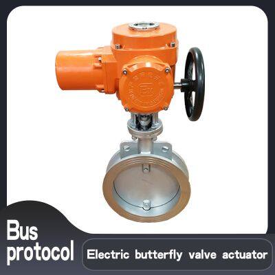 Electric butterfly valve electric actuator  DN25  Aluminium alloy box