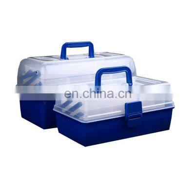 Hot selling Portable Multi-storey Big Capacity PP Plastic Toolbox Accessories Chest fishing lure