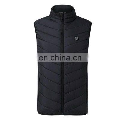 New 9 Places Heated Vest Men Women Usb Jacket Heating Vest Thermal Clothing Hunting Vest Winter BlackS-6XL photo-2