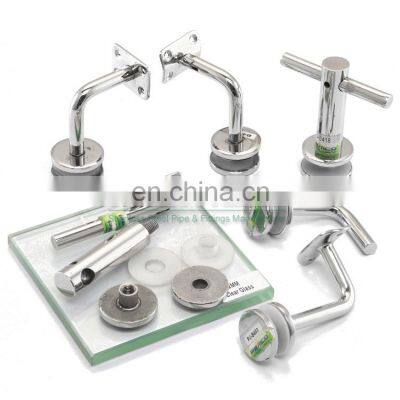 Decorative Glass Bracket Accessories Stainless Steel Handrail Glass Mount Bracket Fittings