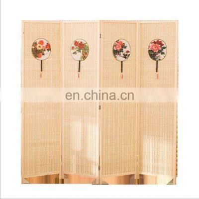 Wood restaurant decorative room divider 4 panels