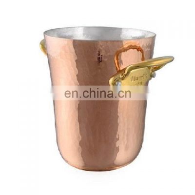 ice bucket with brass handle