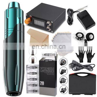 Factory Supply Full Set Complete Beginner Rotary Professional Tattoo Machine Kit