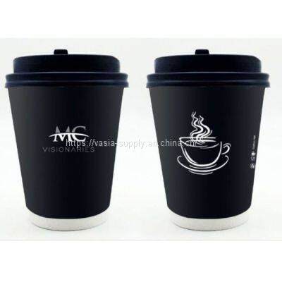 Disposable 8oz Double Wall Insulated Paper Hot Cup