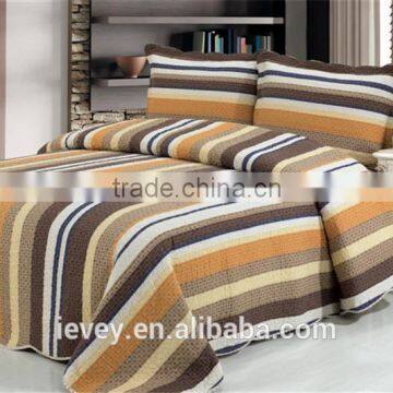 good quality best price reactive printed cotton stripe cheap chinese wholesale bedspreads