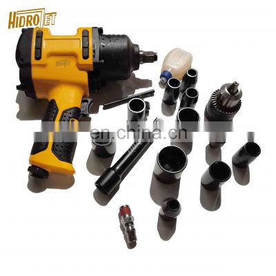 Pneumatic TOOLS Air Impact Wrench with Complete Kit 7000RPM Socket Wrench Power Tool