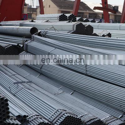 Large Stock SS400 S235JR Zinc coated steel pipes Hot Dip GI Pre Galvanized Steel Pipe