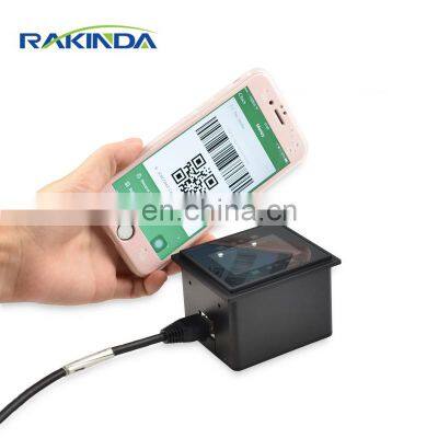 Rakinda RD4500-20 USB RS232 Wiegand 2D Fixed Mount Mobile QR Code Barcode Scanner ROHS Free Spare Parts 1-year 32 Bit Repair FCC