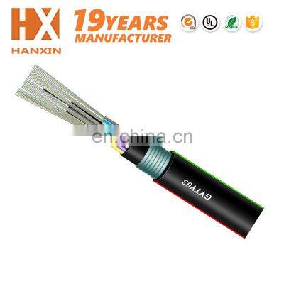 Wholesale 48 64 72 96 112 144 Core GYTY53 Outdoor Single Mode Fiber Optic Cable From 19 Years Factory Hanxin photo-4