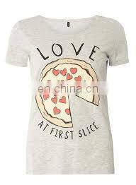 New Fashion Custom Logo Printing 180gsm 100% Cotton Plain T Shirts O-neck Blank T Shirt for Women photo-3