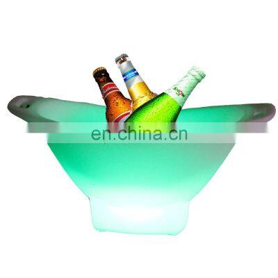 event party decorative beer High quality Bar Light Champagne Wine Drinks Beer Bucket KTV Nightclub Portable LED ice bucket