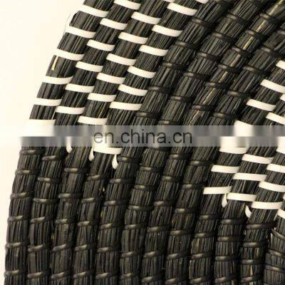 Wholesale Back And White Seagrass Boho Mirror With Plastic String Wall Mirror Decor Art Decor Manufacturer Vietnam Supplier photo-2