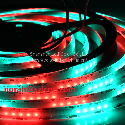 Commercial Dream Full Color RGB DC5V Magic Digital No Light Point Soft 1008/m Smart Addressable RGB COB LED Strips